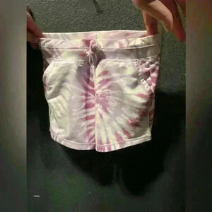 Girls 32 Degree Tie Dye Purple Athletic Shorts Small